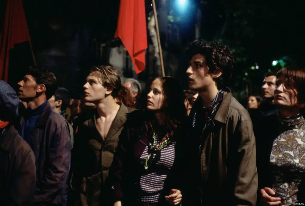 On the other side of the world, Paris student riots 1968 The Dreamers - 2003